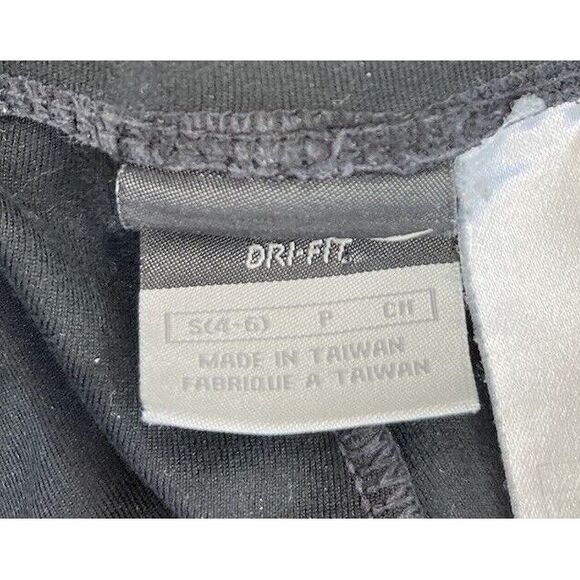 NIKE Dri-Fit Women's Black Stretch Poly Wide Leg Cropped Workout/Yoga Pants Sz S - Picture 3 of 3